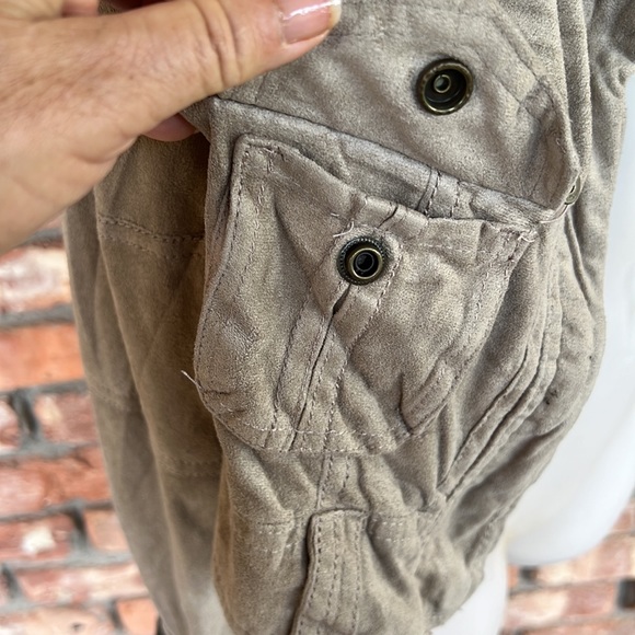 Ashley twenty six international faux suede bomber jacket size junior medium - Picture 6 of 13